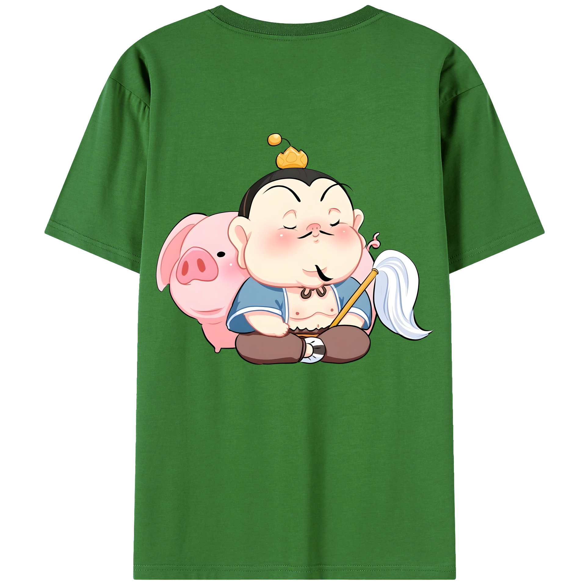 （画像用） Ne Zha 2 ナタ 魔童の大暴れ レディース半袖Tシャツ(バックプリント)